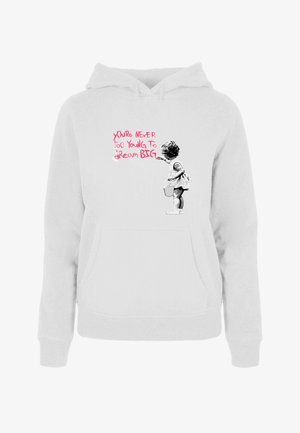  SHOP TILL YOU DROP - Kapuzenpullover - White
