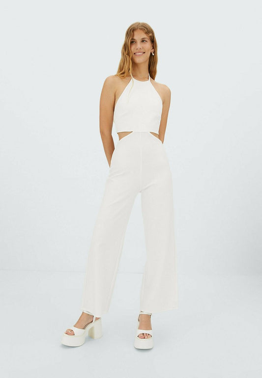 Stradivarius NECKHOLDER - Jumpsuit - White