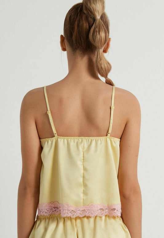  CORTA DELICATE - Nachtwäsche Shirt - Vanilla Yellow Doll Pink