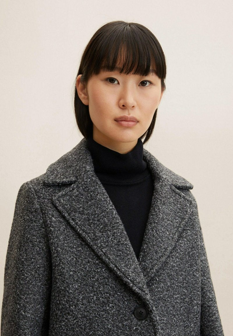 Tom Tailor Kurzmantel - Evident Anthracite Melange