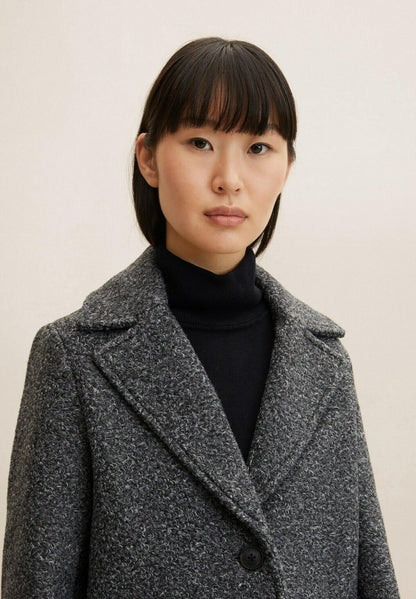 Tom Tailor Kurzmantel - Evident Anthracite Melange
