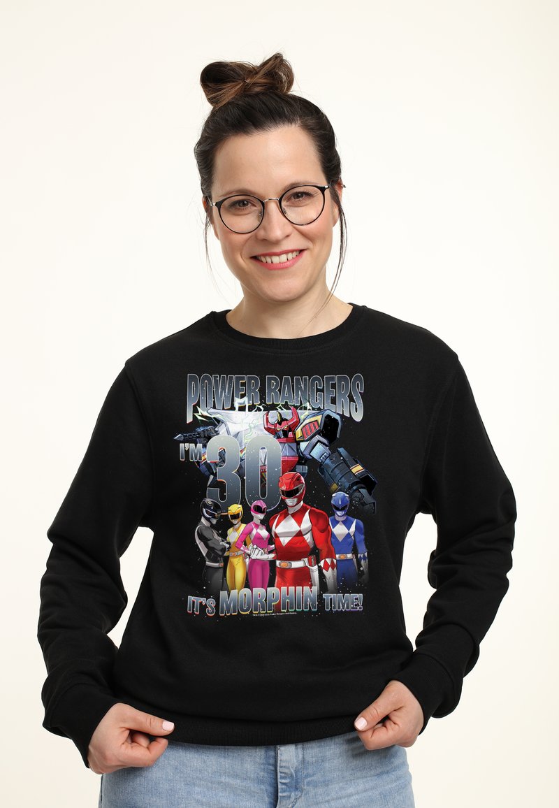 Henry Tiger POWER RANGERS I'M 30 IT'S MORPHIN TIME - Sweatshirt - Black