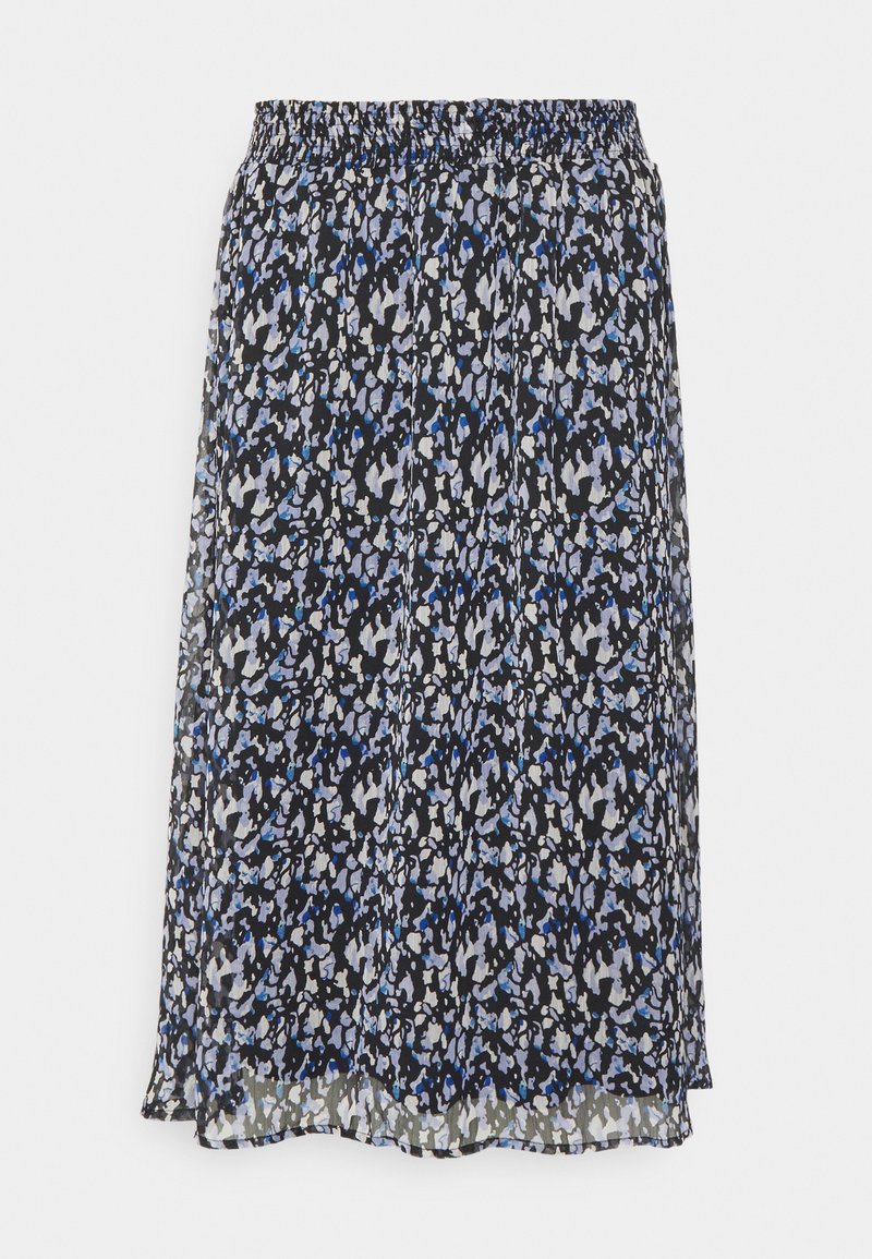 VIFALIA MIDI SKIRT - A-Linien-Rock - Black/mazarine Blue