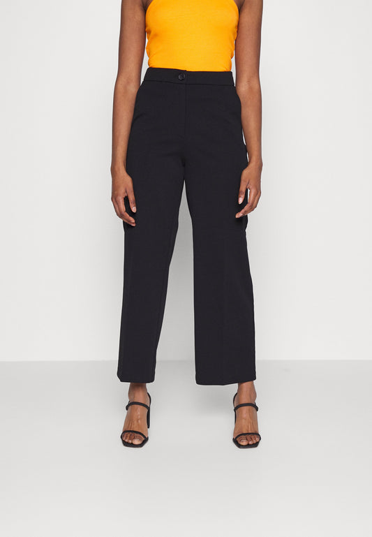 ONLY Petite ONLCAROLINA LONG PANT - Trousers - Black
