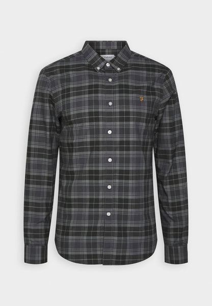 Farah BREWER CHECK LS BD - Hemd - Woodland Pine