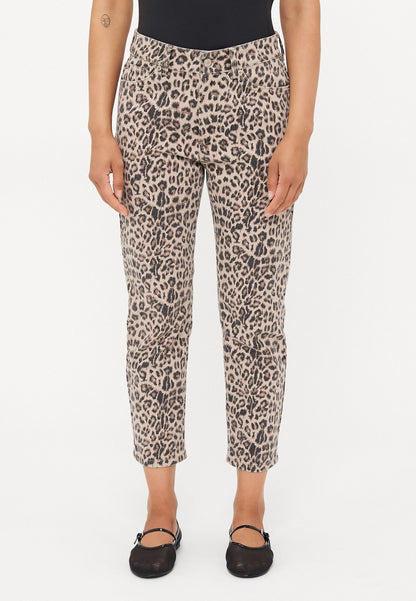 ONLY Petite ONLEMILY LEO - Straight Leg Jeans - Brown/beige