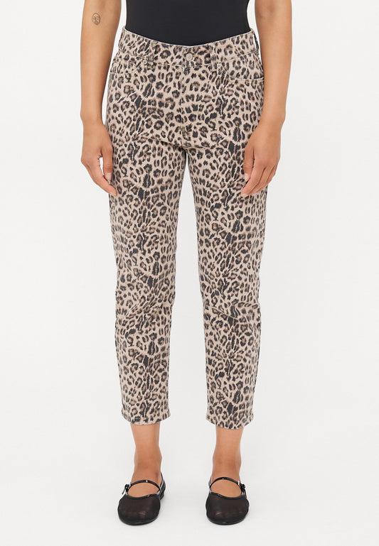 ONLY Petite ONLEMILY LEO - Straight Leg Jeans - Brown/beige