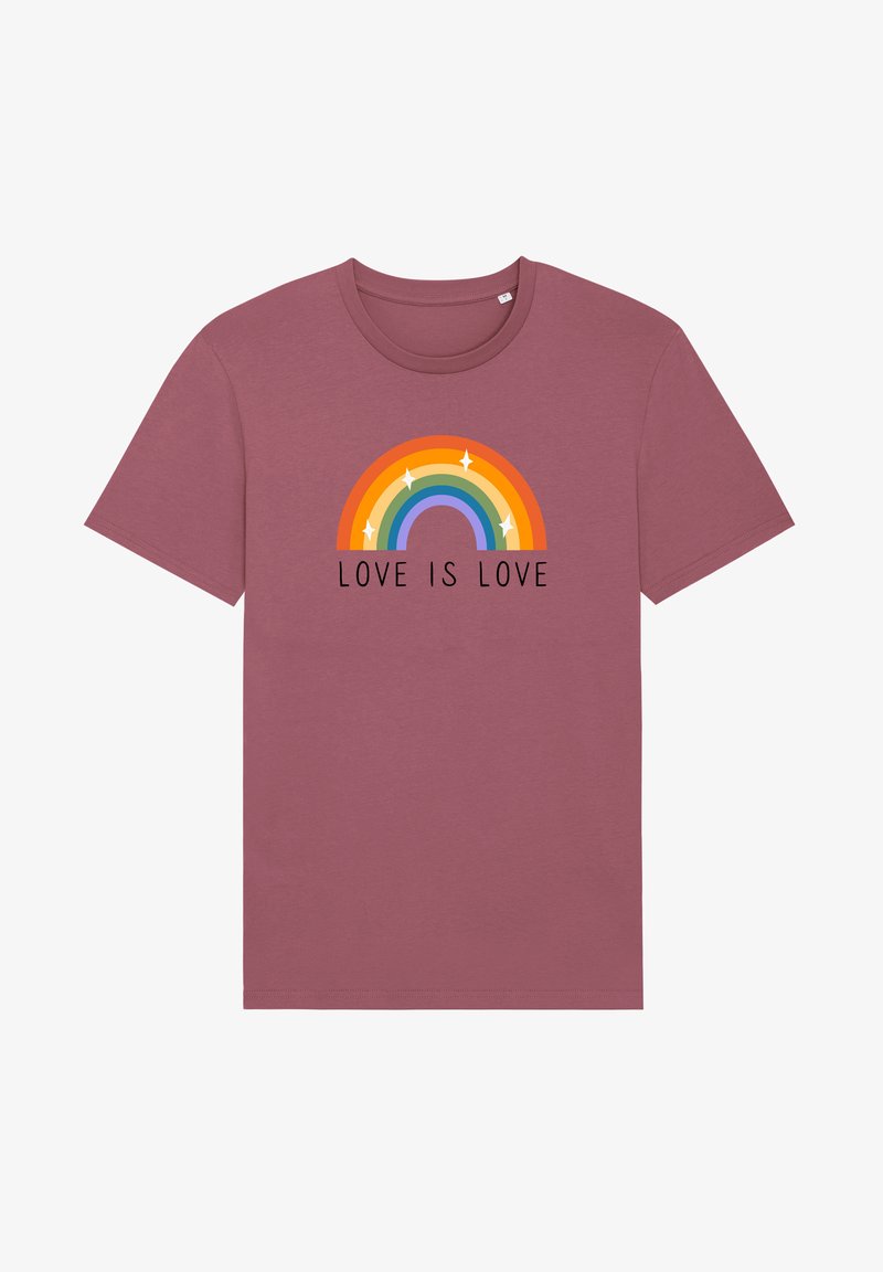 LOVE IS LOVE - T-Shirt Print - Spectra Yellow