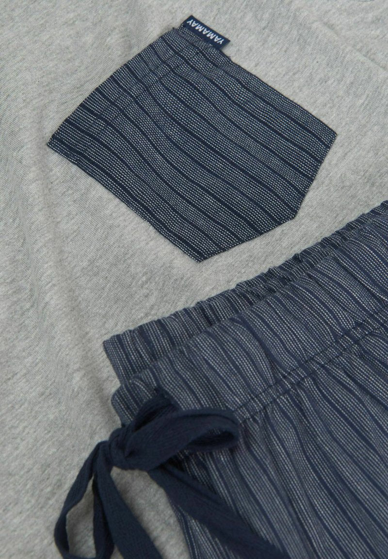 Yamamay SET JONAS - Nachtwäsche Set - Grigio Melange Chiaro