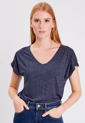  MIT KURZEN ÄRMELN - T-Shirt Basic - Jaune Moutarde