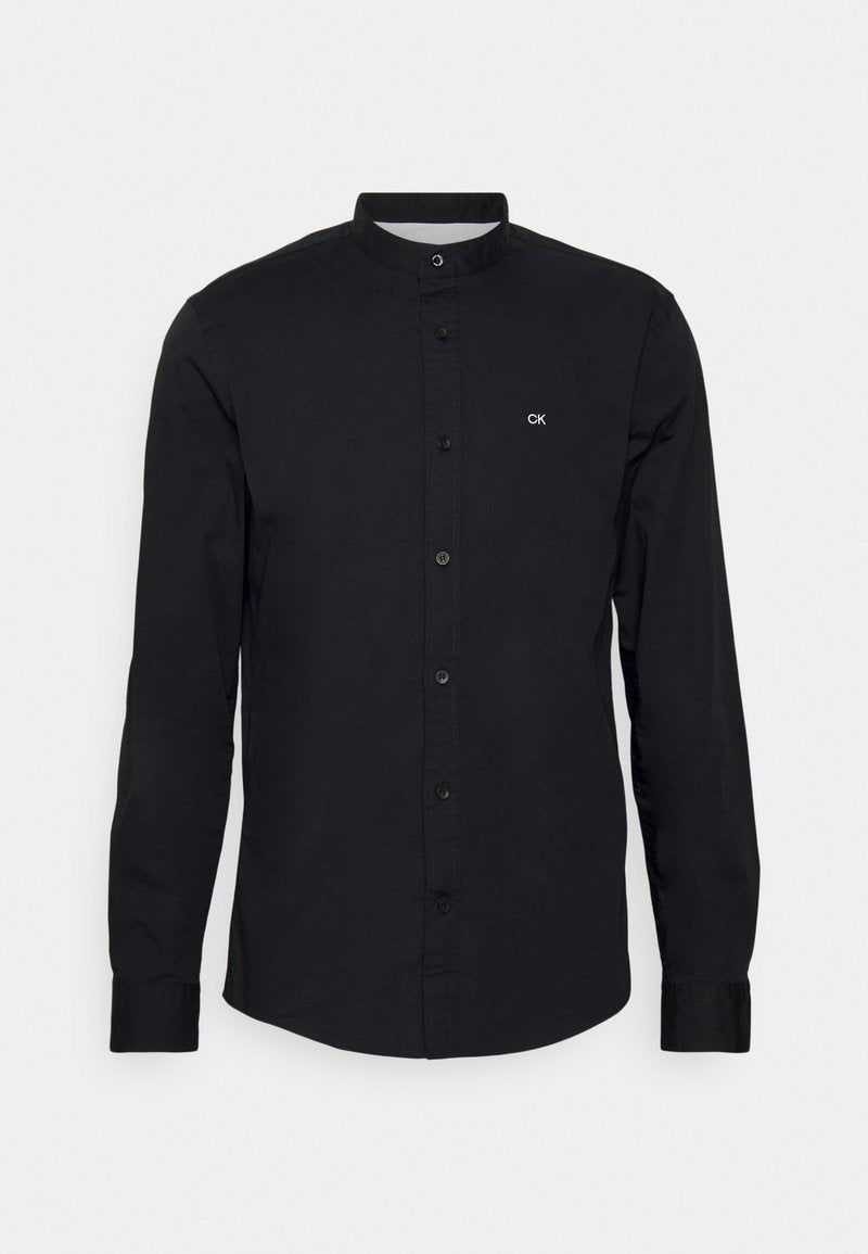Calvin Klein STAND UP COLLAR - Hemd - Black