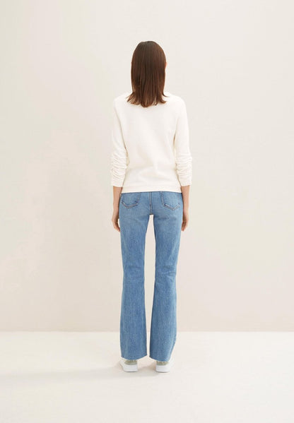 TOM TAILOR Denim JACQUARD  - Strickpullover - Gardenia White