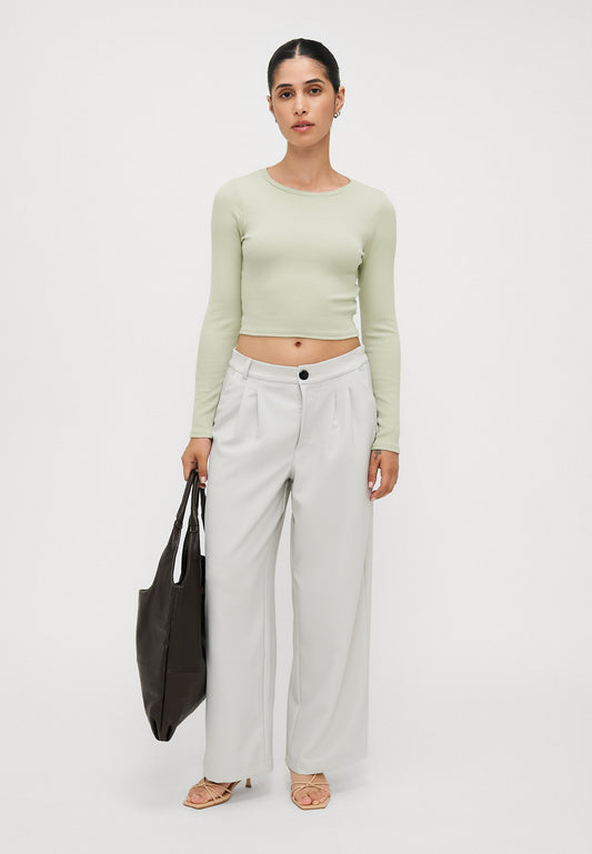 ONLY Petite ONLLANDO WIDE PLEAT - Trousers - Harbor Mist
