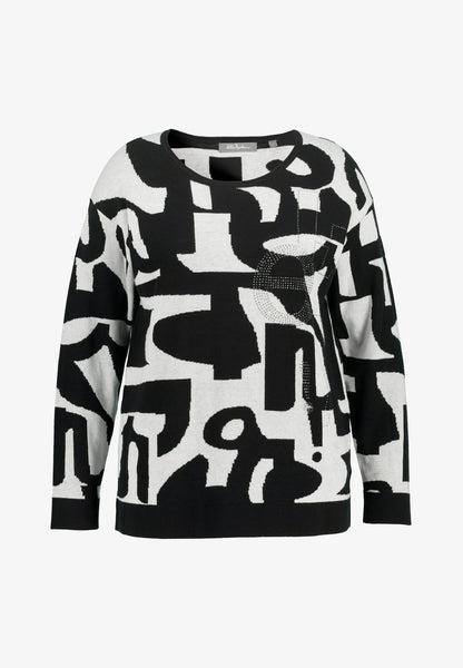 Ulla Popken Strickpullover - Blanc Cassé