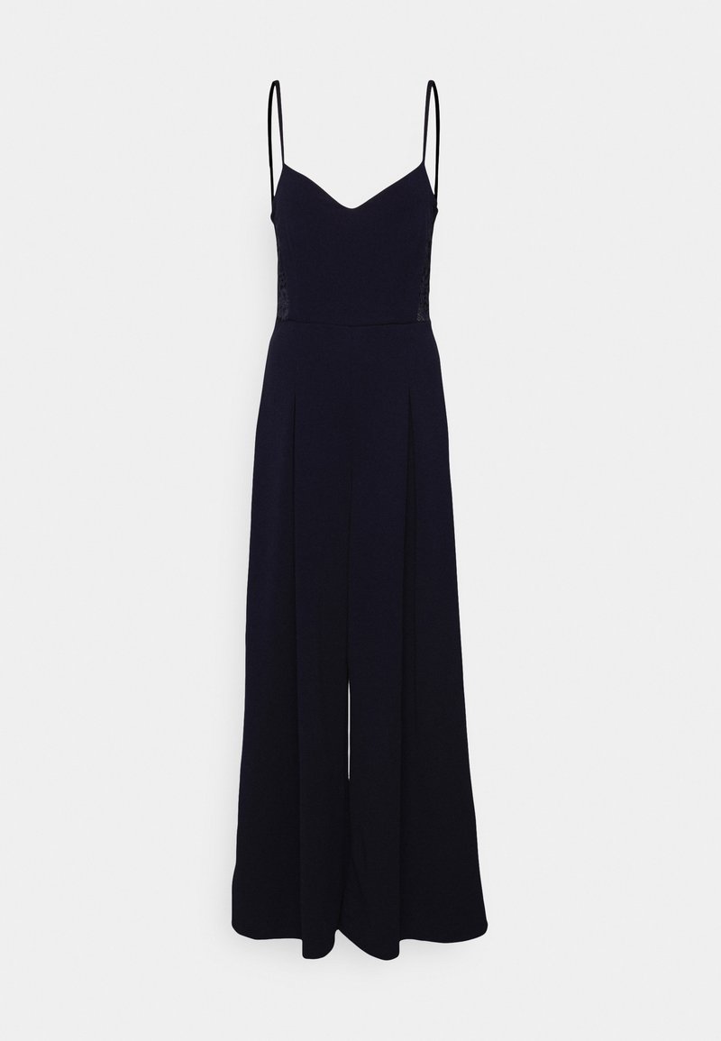 Wal G LANEY LACE WIDE LEG - Jumpsuit - Navy Blue