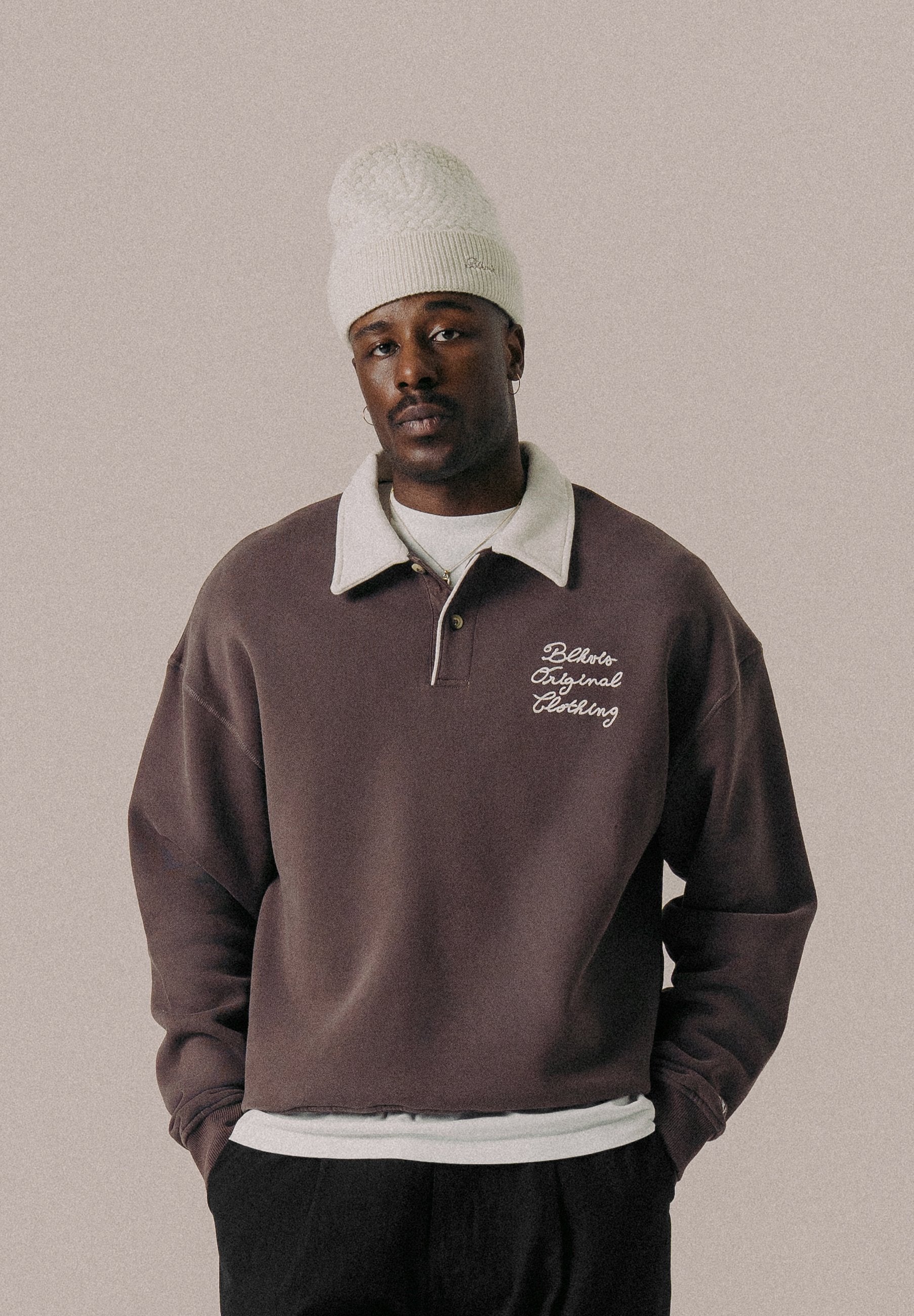  SOURCE POLO - Sweatshirt - Raisin