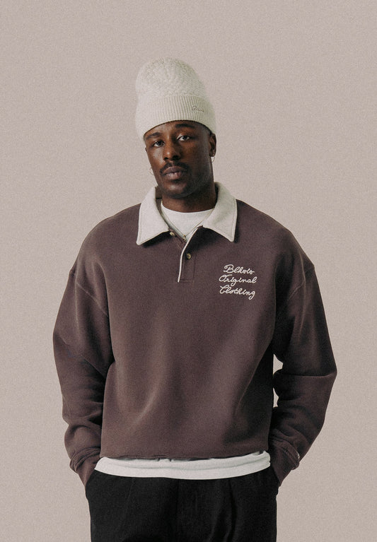  SOURCE POLO - Sweatshirt - Raisin