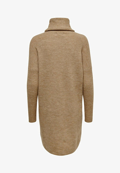 ONLY LONGSLEEVE ONLJANAPULLO - Strickkleid - Beige