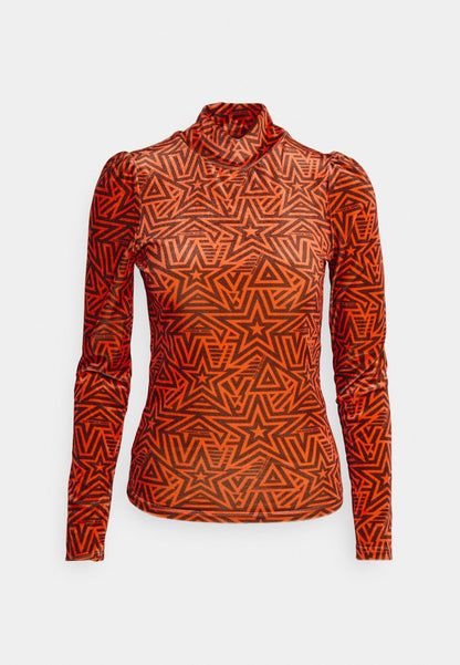 COLOURFUL REBEL NEYO TURTLENECK TOP - Langarmshirt - Orange