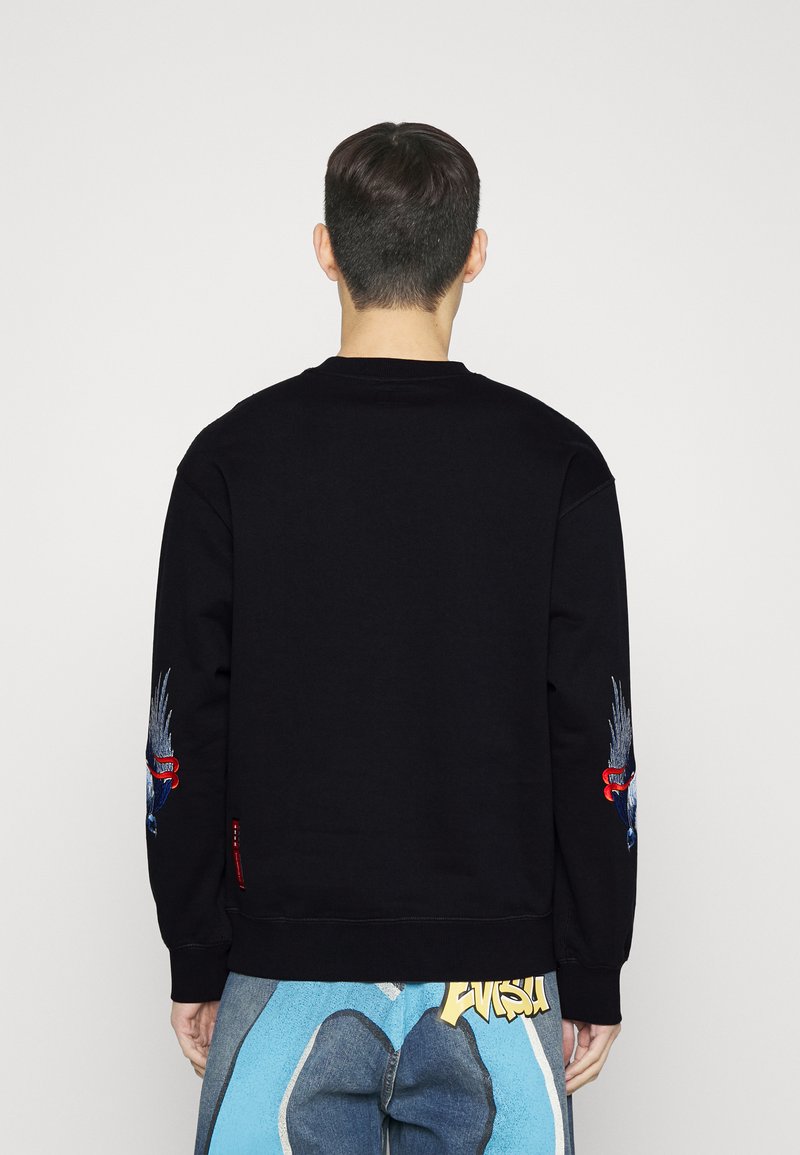 Evisu EAGLE CREWNECK - Sweatshirt - Black
