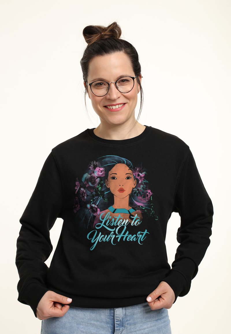 Henry Tiger FLOWER POCAHONTAS - Sweatshirt - Black