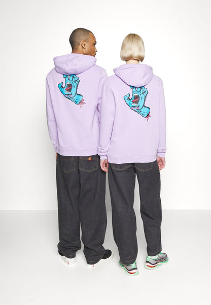 Santa Cruz SCREAMING HAND CHEST HOOD UNISEX - Kapuzenpullover - Digital Lavender