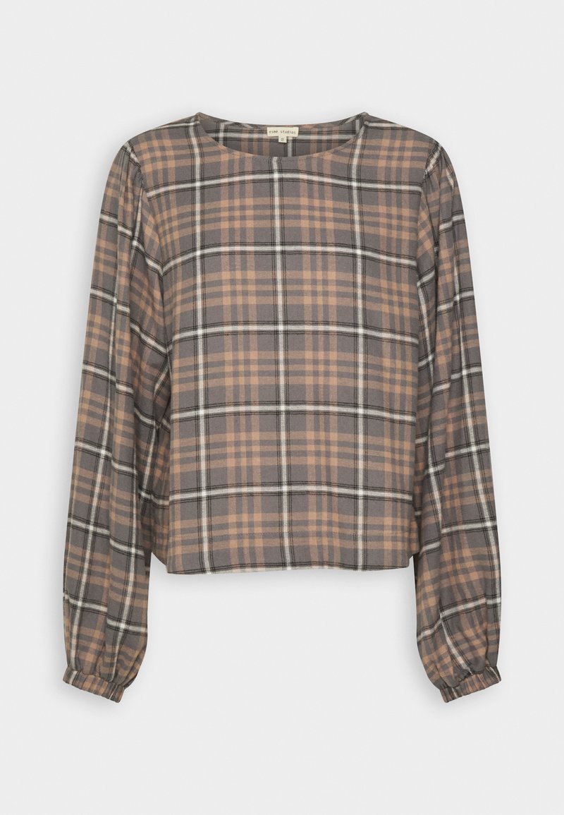  ELLIE BALLOON SLEEVE BLOUSE - Langarmshirt - Charcoal