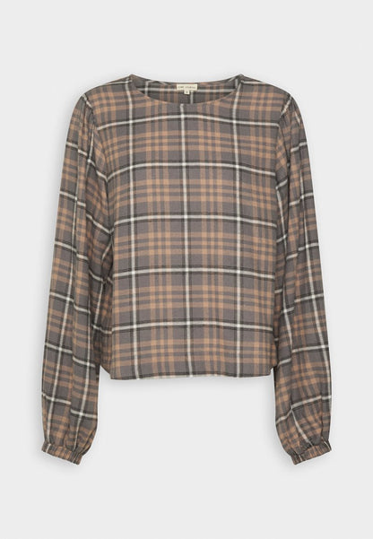  ELLIE BALLOON SLEEVE BLOUSE - Langarmshirt - Charcoal