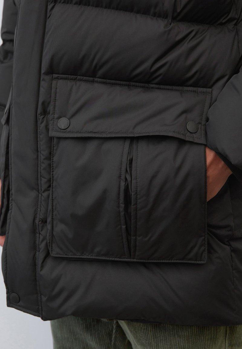 Marc O'Polo MIT WASSERABWEI - Daunenmantel - Black