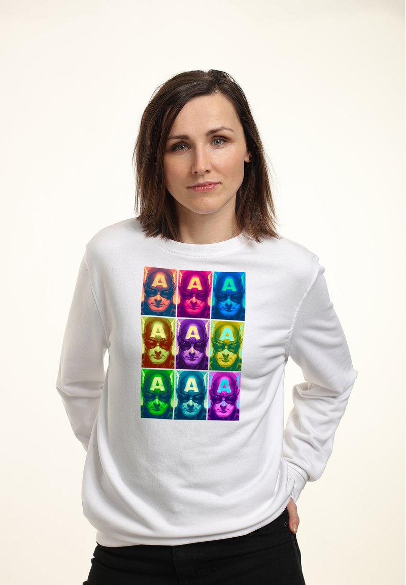 Henry Tiger AVENGERS CLASSIC CAP POP - Sweatshirt - White