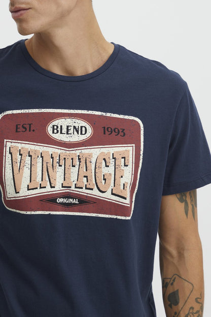 Blend T-Shirt Print - Dress Blues