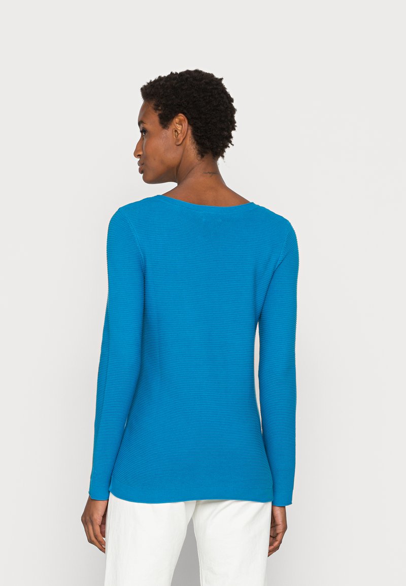 Tom Tailor NEW OTTOMAN - Strickpullover - Sublime Teal Blue