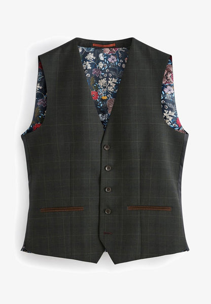 Next SIGNATURE EMPIRE MILLS CHECK STANDARD - Anzugweste - Green