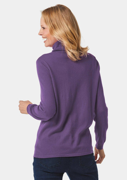 GOLDNER Strickpullover - Lila