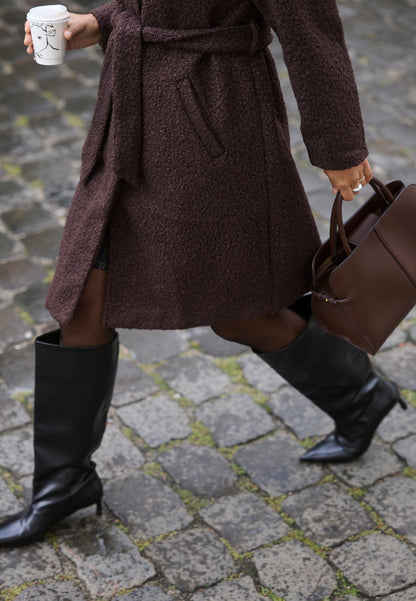 Kaffe ANNE BELT - Classic Coat - Java