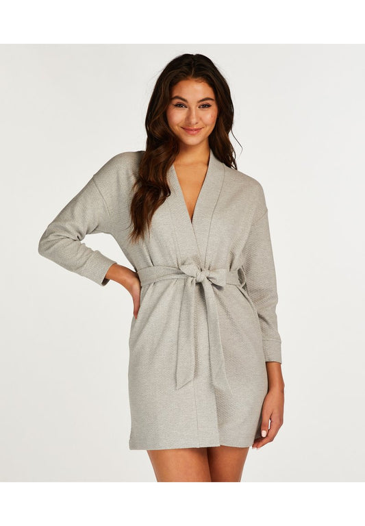  SHORT ROBE - Bademantel - Grey