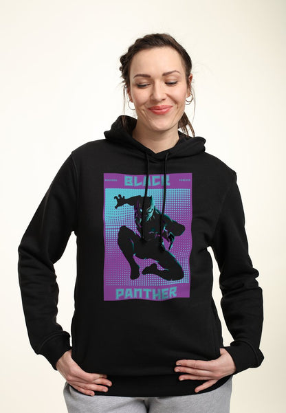 Henry Tiger AVENGERS CLASSIC HALFTONE PANTHER - Kapuzenpullover - Black