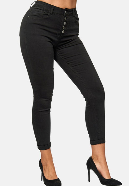  HIGHWAIST - Jeans Skinny Fit - Schwarz