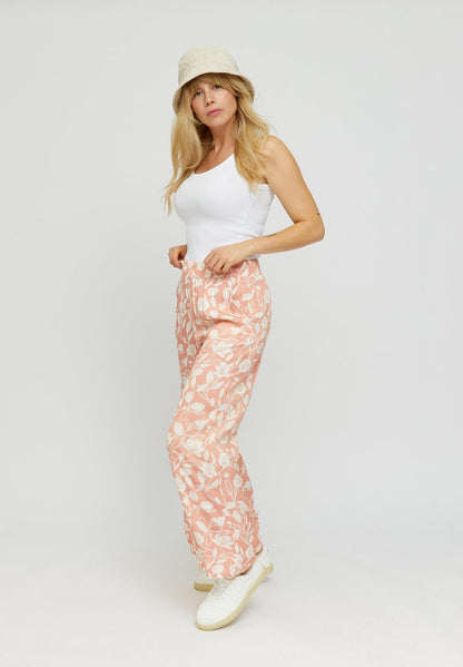  CHERRY - Stoffhose - Rose Clay Printed