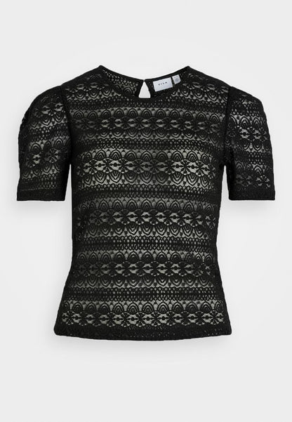 Vila VICHIKKA PUFF O NECK - Bluse - Green Milieu