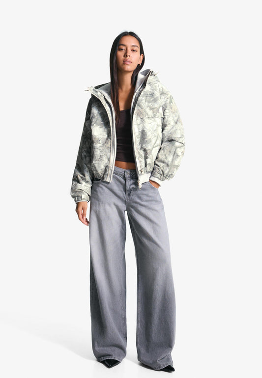 BERSHKA Light Jacket - Grey