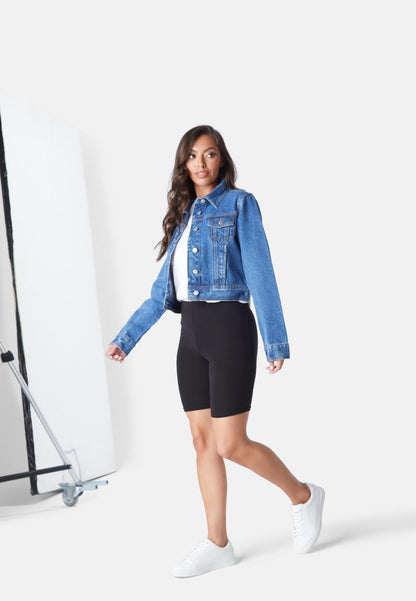  LI PLUS - Jeansjacke - Mid Blue