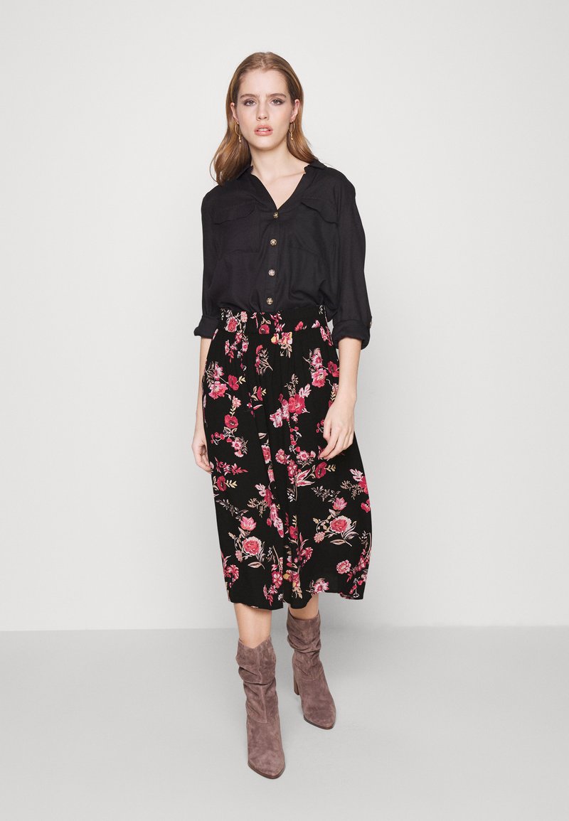 Pieces Petite PCNYA MIDI SKIRT - A-Linien-Rock - Beetroot Purple