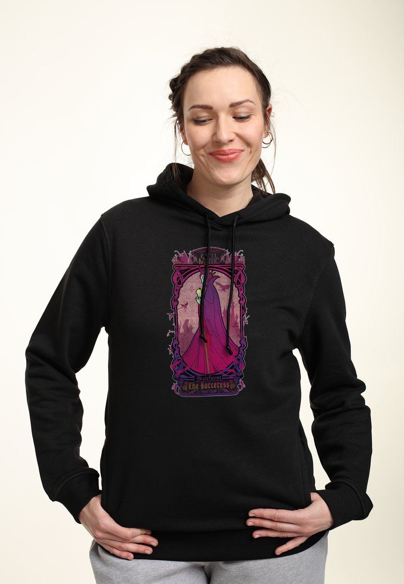 Henry Tiger SLEEPING BEAUTY THE SORCERESS MALEFICENT - Kapuzenpullover - Black