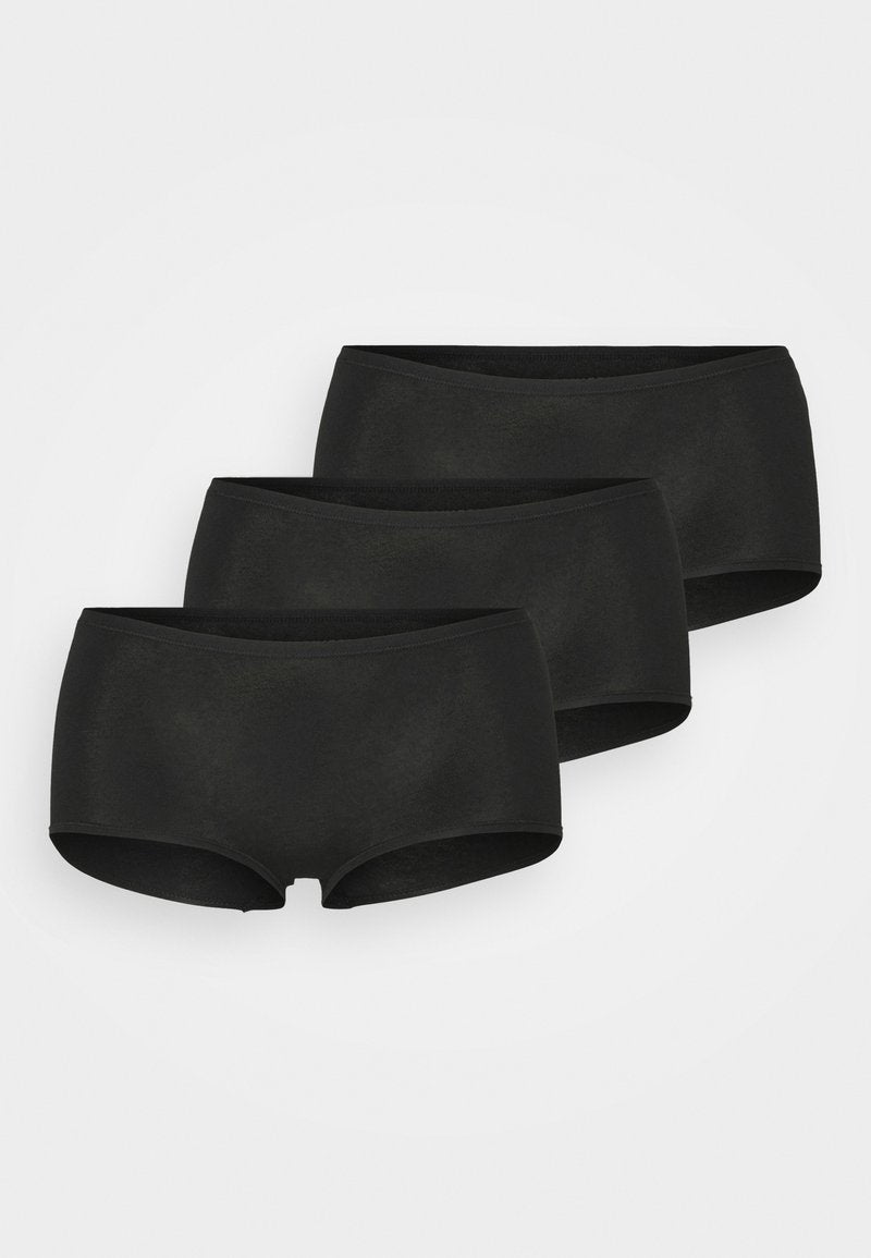 Schiesser 3PACK PANTIES ORGANIC COTTON - 95/5 - Panties - Black