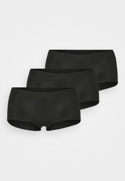 Schiesser 3PACK PANTIES ORGANIC COTTON - 95/5 - Panties - Black
