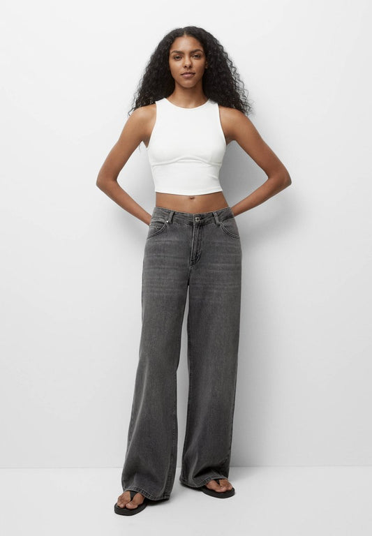PULL & BEAR CORSET CROP - Top - Off White