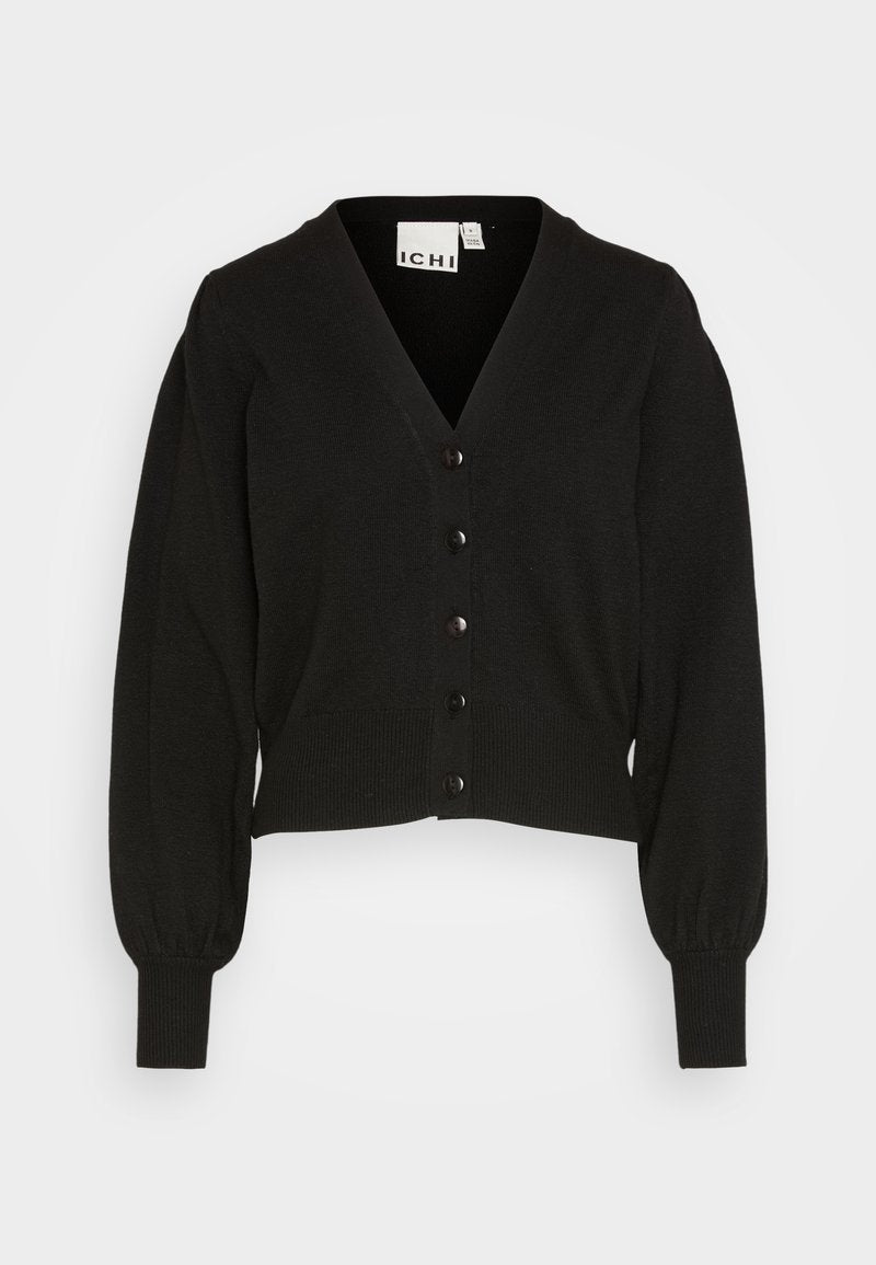 ICHI IHALPA - Strickjacke - Black