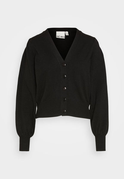 ICHI IHALPA - Strickjacke - Black
