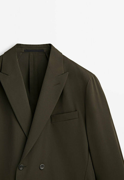 Massimo Dutti STUDIO - TECHNICAL - Anzugsakko - Khaki